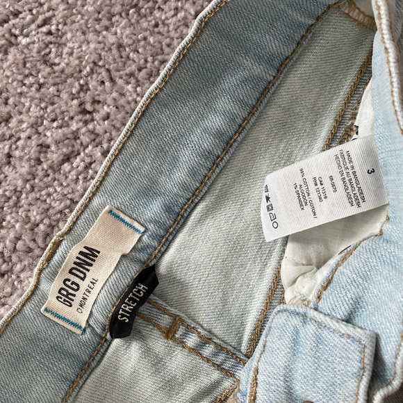 GRG DNM Stretch High Waist Jean Shorts - Picture 2 of 6